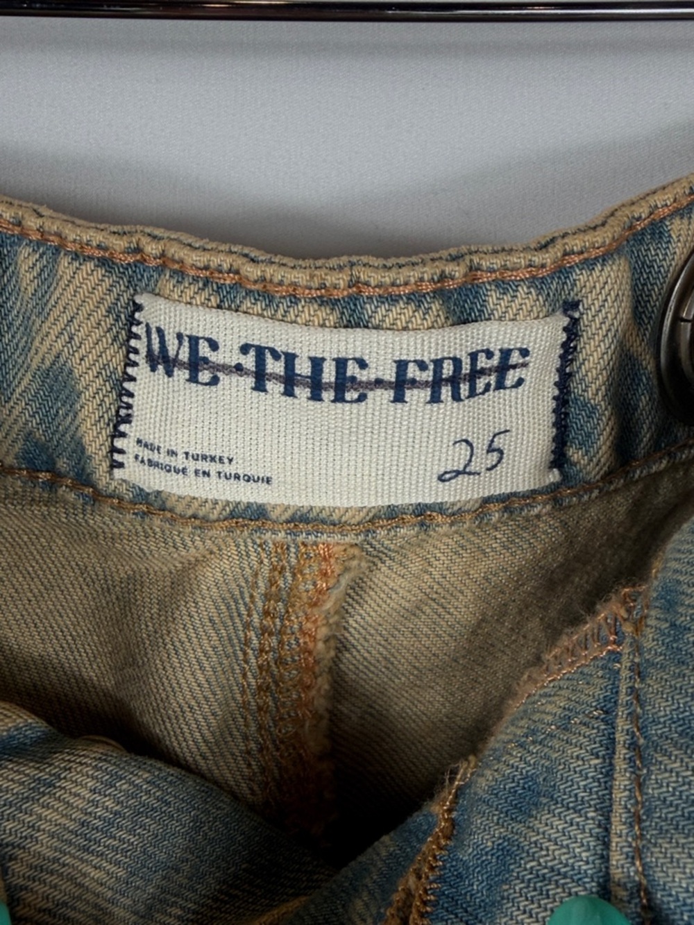 Free People Moxie Low Slung Pull-On Barrel Jeans Pants In Rodeo. Waist 30 inches - Picture 6 of 13